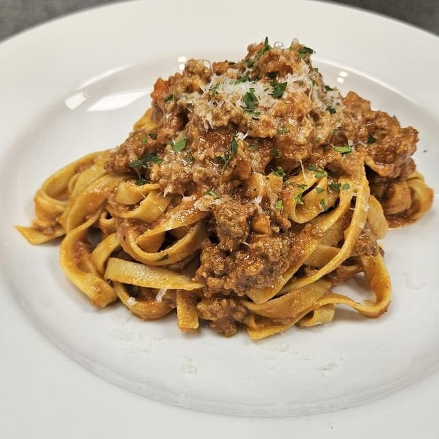 Tagliatelle Bolognese.
